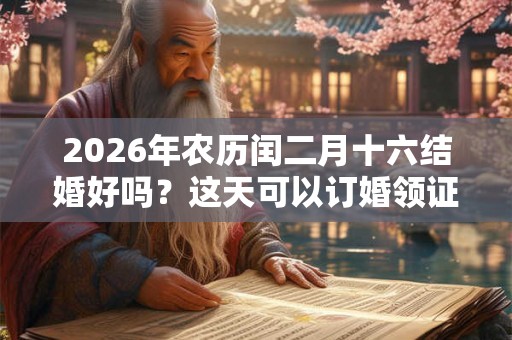 2026年农历闰二月十六结婚好吗？这天可以订婚领证吗？