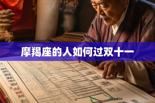 摩羯座的人如何过双十一