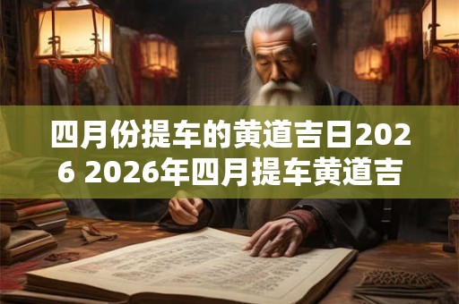 四月份提车的黄道吉日2026 2026年四月提车黄道吉日是什么