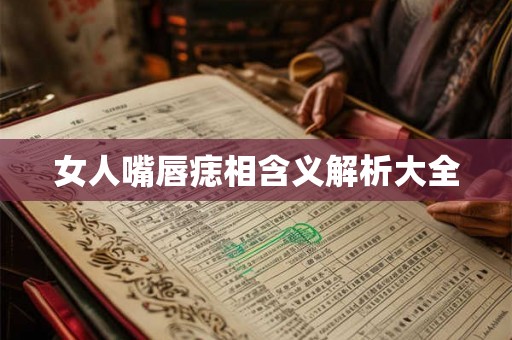 女人嘴唇痣相含义解析大全 女人嘴唇痣相含义解析大全