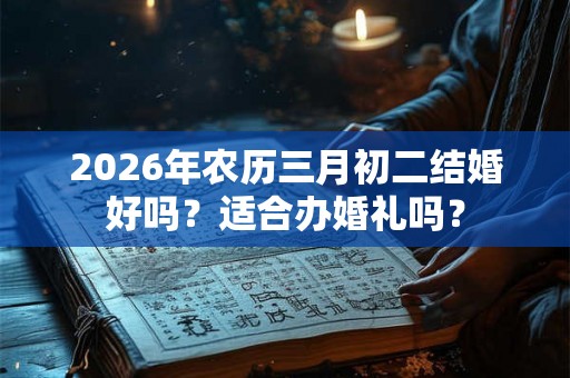 2026年农历三月初二结婚好吗？适合办婚礼吗？