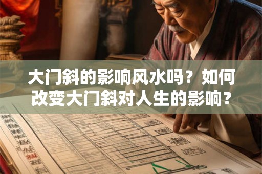大门斜的影响风水吗？如何改变大门斜对人生的影响？