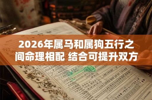 2026年属马和属狗五行之间命理相配 结合可提升双方运势