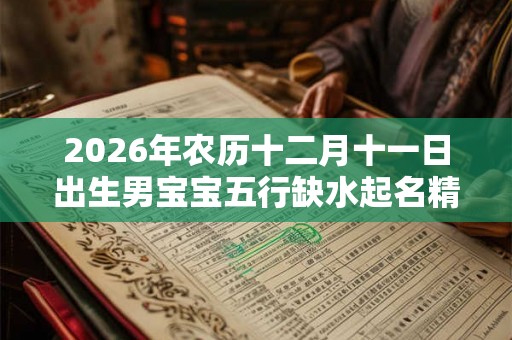 2026年农历十二月十一日出生男宝宝五行缺水起名精选