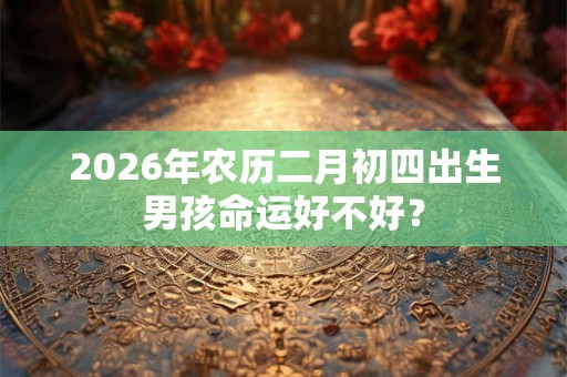 2026年农历二月初四出生男孩命运好不好？
