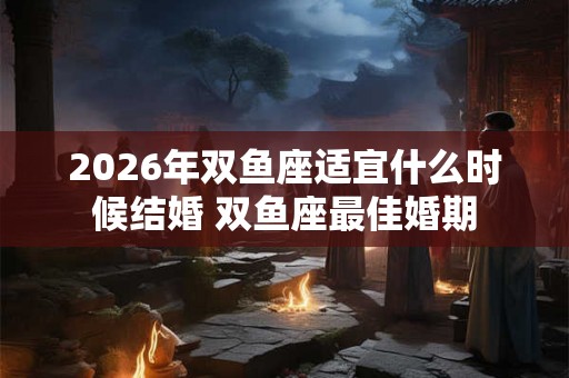 2026年双鱼座适宜什么时候结婚 双鱼座最佳婚期