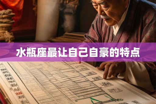 水瓶座最让自己自豪的特点