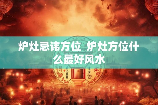 炉灶忌讳方位  炉灶方位什么最好风水