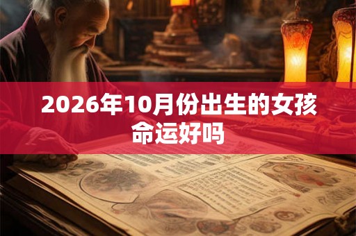 2026年10月份出生的女孩命运好吗