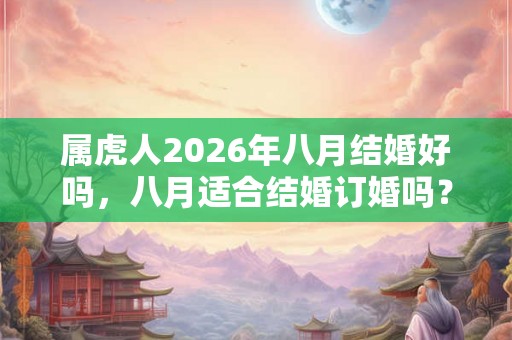 属虎人2026年八月结婚好吗，八月适合结婚订婚吗？