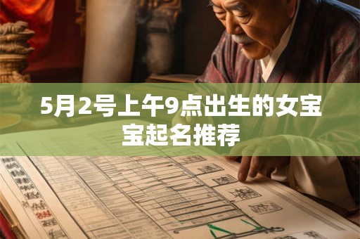 5月2号上午9点出生的女宝宝起名推荐