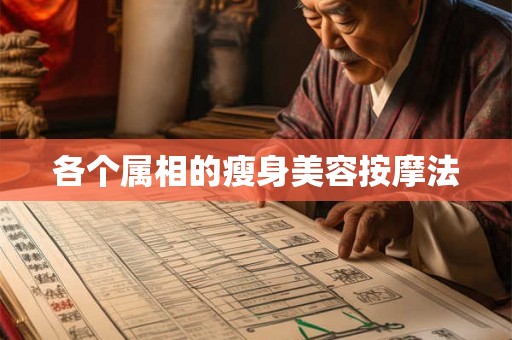 各个属相的瘦身美容按摩法 各个属相的瘦身美容按摩法