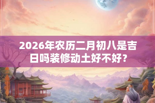 2026年农历二月初八是吉日吗装修动土好不好? 2026年农历二月初八是吉日吗装修动土好不好?