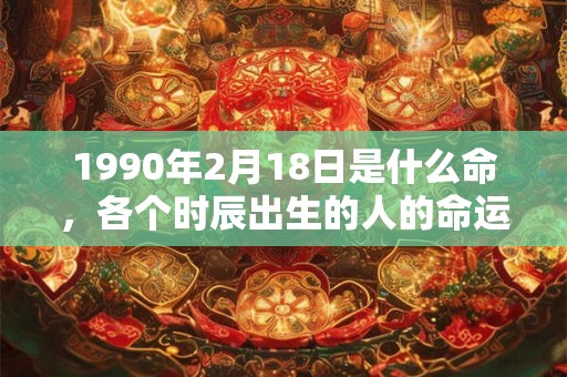1990年2月18日是什么命，各个时辰出生的人的命运