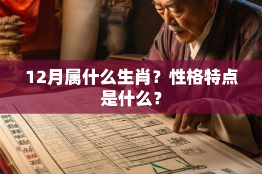 12月属什么生肖？性格特点是什么？