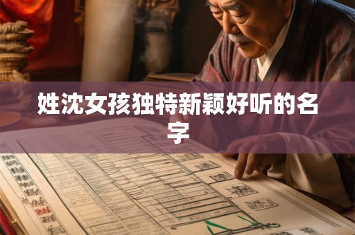 姓沈女孩独特新颖好听的名字