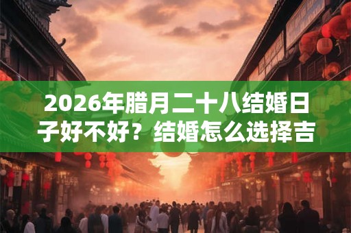 2026年腊月二十八结婚日子好不好？结婚怎么选择吉日？