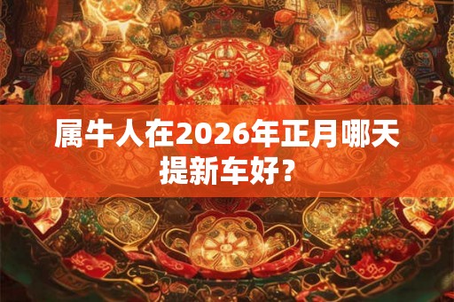 属牛人在2026年正月哪天提新车好？