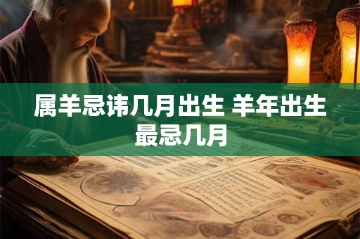 属羊忌讳几月出生 羊年出生最忌几月