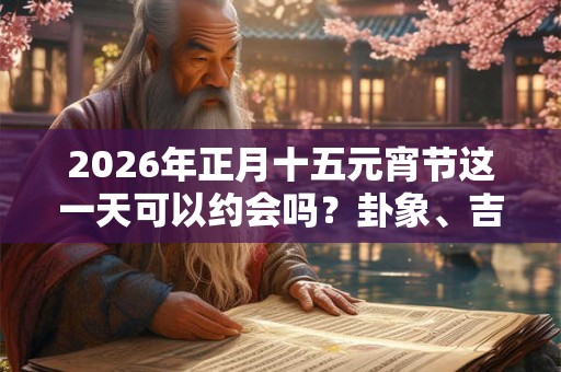 2026年正月十五元宵节这一天可以约会吗？卦象、吉凶日分析！