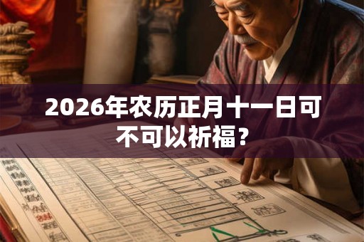 2026年农历正月十一日可不可以祈福？