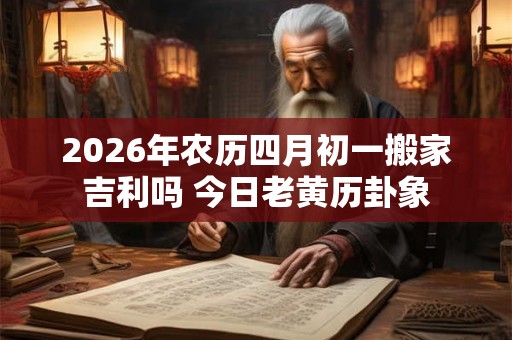 2026年农历四月初一搬家吉利吗 今日老黄历卦象