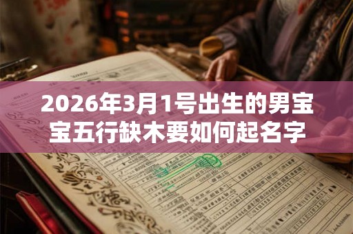 2026年3月1号出生的男宝宝五行缺木要如何起名字