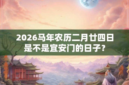 2026马年农历二月廿四日是不是宜安门的日子？