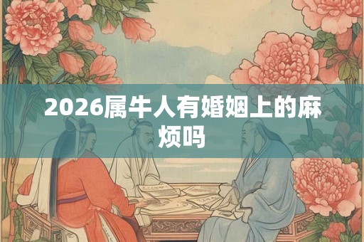 2026属牛人有婚姻上的麻烦吗