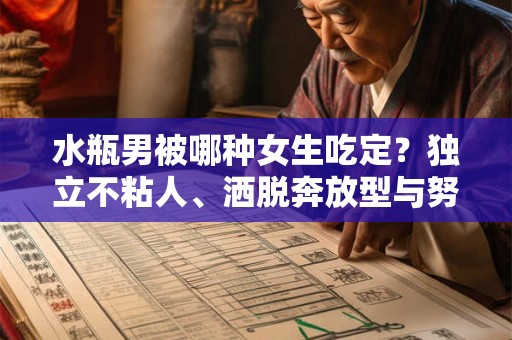 水瓶男被哪种女生吃定？独立不粘人、洒脱奔放型与努力向上型都有其吸引力！