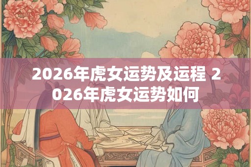 2026年虎女运势及运程 2026年虎女运势如何
