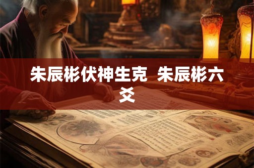 朱辰彬伏神生克  朱辰彬六爻