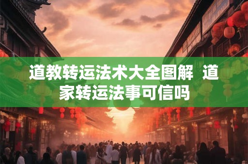 道教转运法术大全图解  道家转运法事可信吗