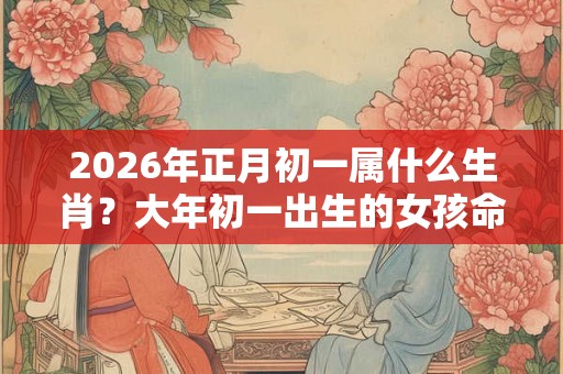 2026年正月初一属什么生肖?大年初一出生的女孩命运 2026年正月初一属什么生肖?大年初一出生的女孩命运