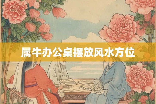属牛办公桌摆放风水方位