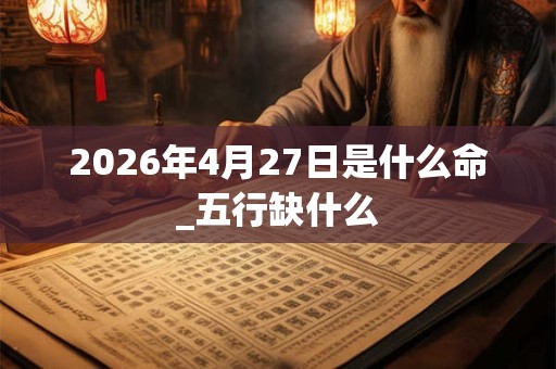 2026年4月27日是什么命_五行缺什么