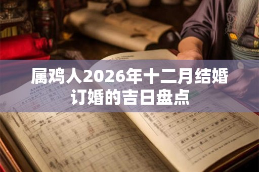 属鸡人2026年十二月结婚订婚的吉日盘点