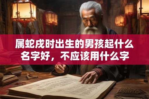属蛇戌时出生的男孩起什么名字好，不应该用什么字