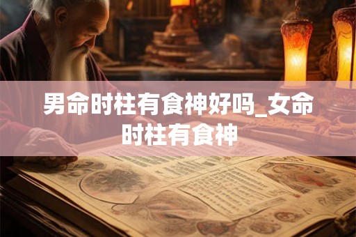 男命时柱有食神好吗_女命时柱有食神