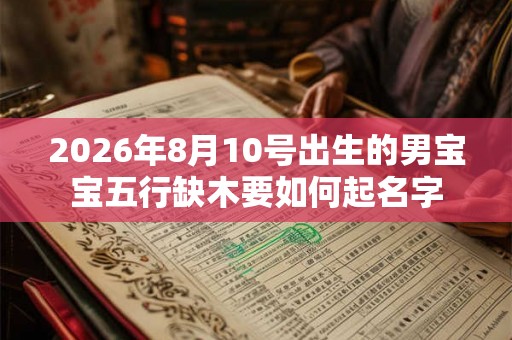 2026年8月10号出生的男宝宝五行缺木要如何起名字