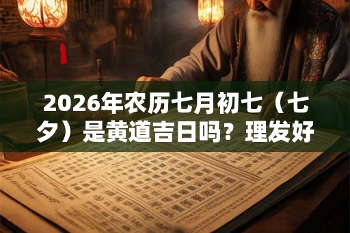 2026年农历七月初七（七夕）是黄道吉日吗？理发好不好？