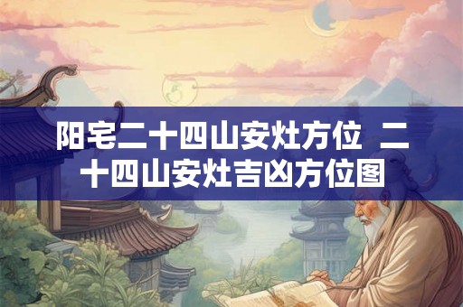 阳宅二十四山安灶方位  二十四山安灶吉凶方位图
