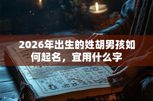 2026年出生的姓胡男孩如何起名，宜用什么字