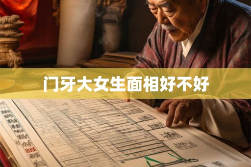 门牙大女生面相好不好