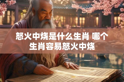 怒火中烧是什么生肖 哪个生肖容易怒火中烧 怒火中烧是什么生肖 哪个生肖容易怒火中烧
