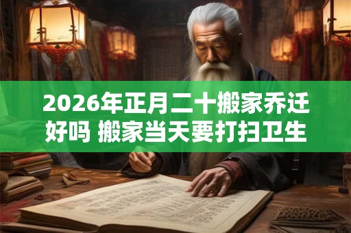 2026年正月二十搬家乔迁好吗 搬家当天要打扫卫生吗