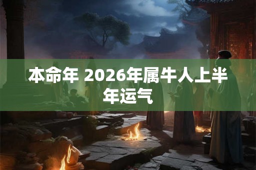 本命年 2026年属牛人上半年运气