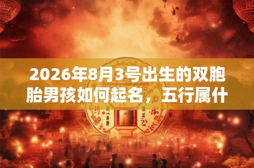 2026年8月3号出生的双胞胎男孩如何起名,五行属什么 2026年8月3号出生的双胞胎男孩如何起名,五行属什么