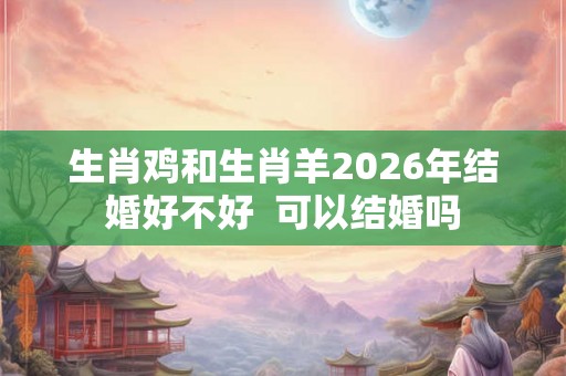 生肖鸡和生肖羊2026年结婚好不好  可以结婚吗