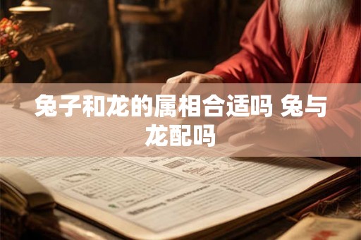 兔子和龙的属相合适吗 兔与龙配吗